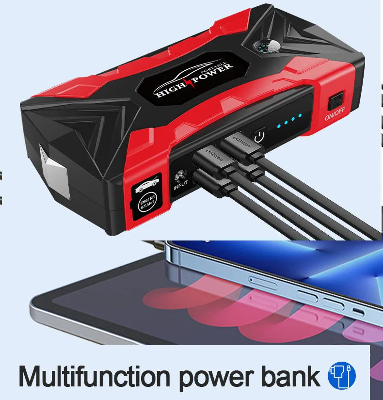 Power Bank Car Battery Starter Jump Starter Portable Charger Car Booster Car Battery Jump Starter