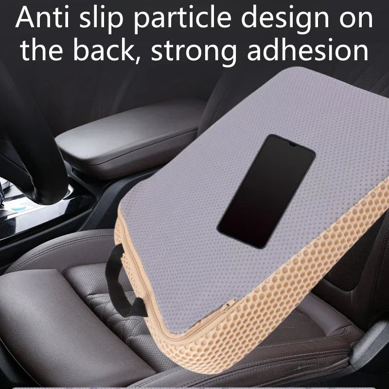Car Seat Height Pad Thickened Memory Foam Car Seat Cushion for Sedentary Car Drivers Anti-Slip Beveled Design Leveling Pad