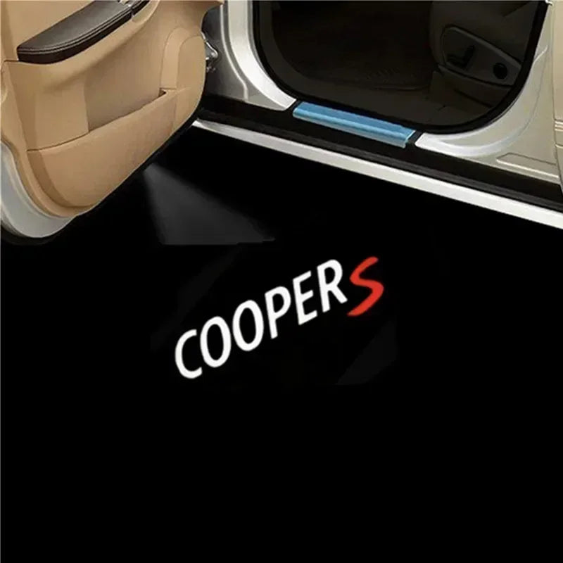 LED Car Door Light Logo Projector Light For MINI Cooper One R50 R52 R53 R56 Countryman R60 F55 F56 Logo Light Goods Accessories