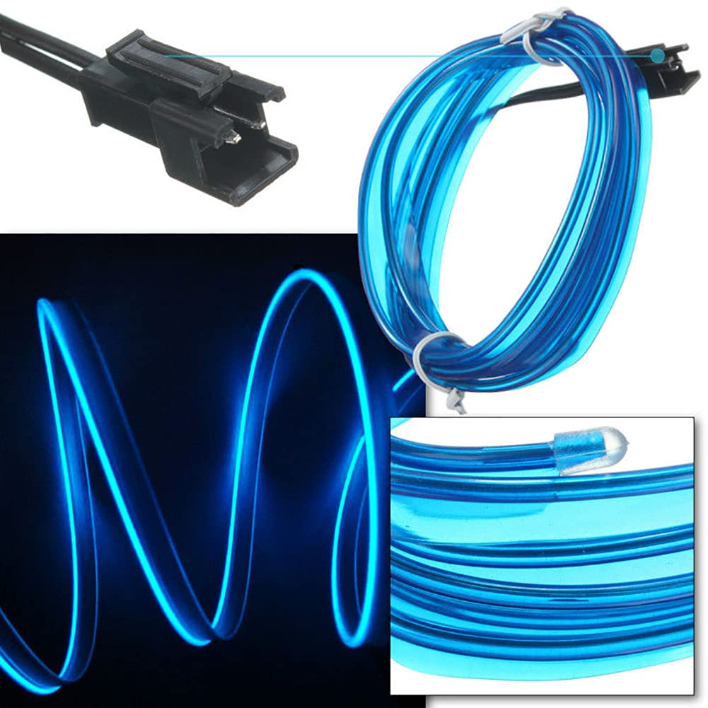 5M Car Interior Led Strip Light Neon EL Wiring Decorative Lamp For Auto DIY Flexible Ambient Light USB Party Atmosphere Diode