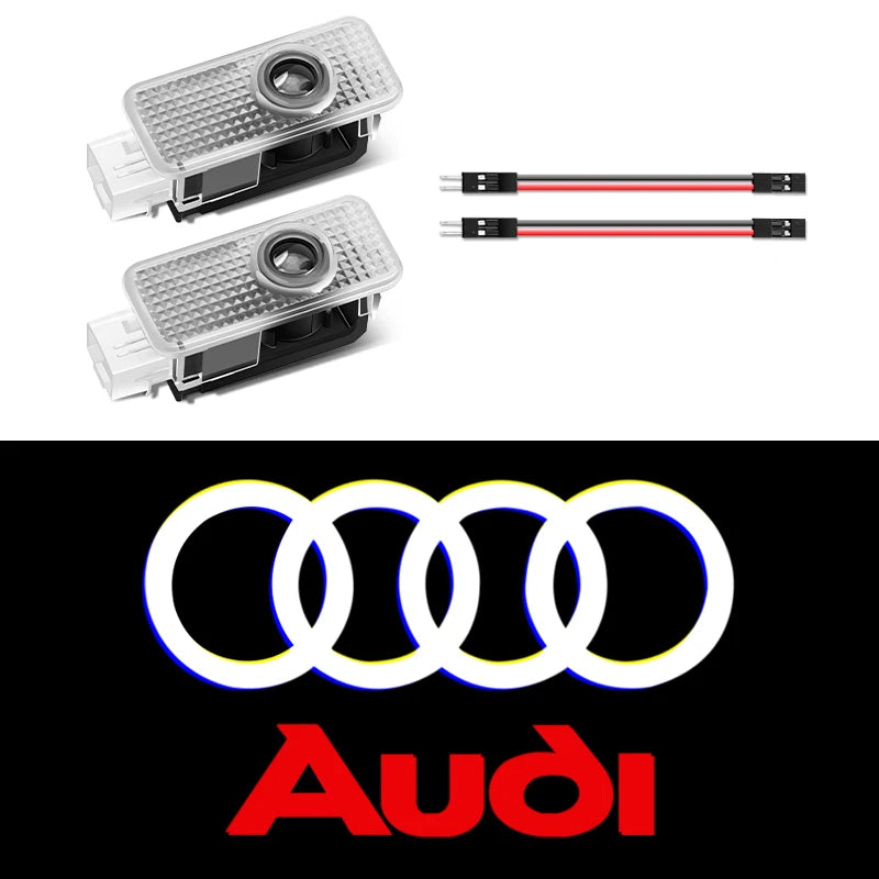 Car Led Door logo Light For Audi A1 A3 8V 8P 8L A4 B5 B6 B7 B8 A6 C5 C6 C7 A5 8T A7 A8 Q3 Q5 Q7 TT S6 Sline Quattro Accessories