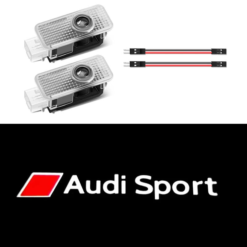 Car Led Door logo Light For Audi A1 A3 8V 8P 8L A4 B5 B6 B7 B8 A6 C5 C6 C7 A5 8T A7 A8 Q3 Q5 Q7 TT S6 Sline Quattro Accessories