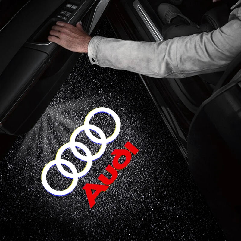 Car Led Door logo Light For Audi A1 A3 8V 8P 8L A4 B5 B6 B7 B8 A6 C5 C6 C7 A5 8T A7 A8 Q3 Q5 Q7 TT S6 Sline Quattro Accessories