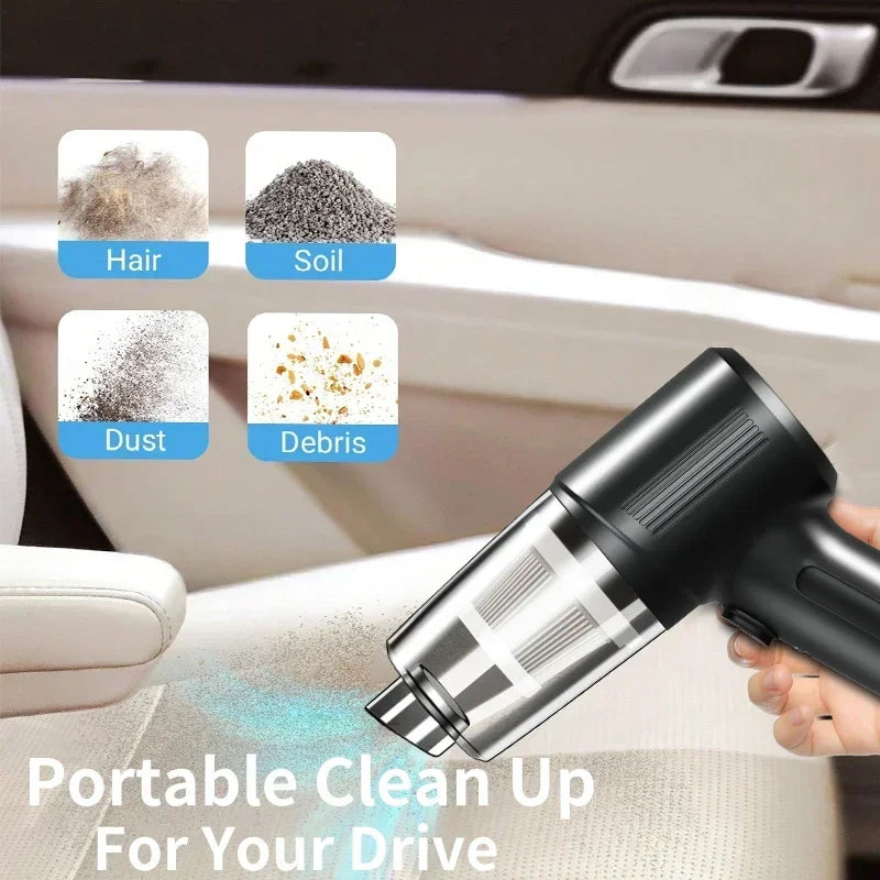 [Rechargeable Handheld Car Vacuum] Portable car vacuum cleaner rechargeable handheld car vacuum cleaner, wireless vacuum cleaner