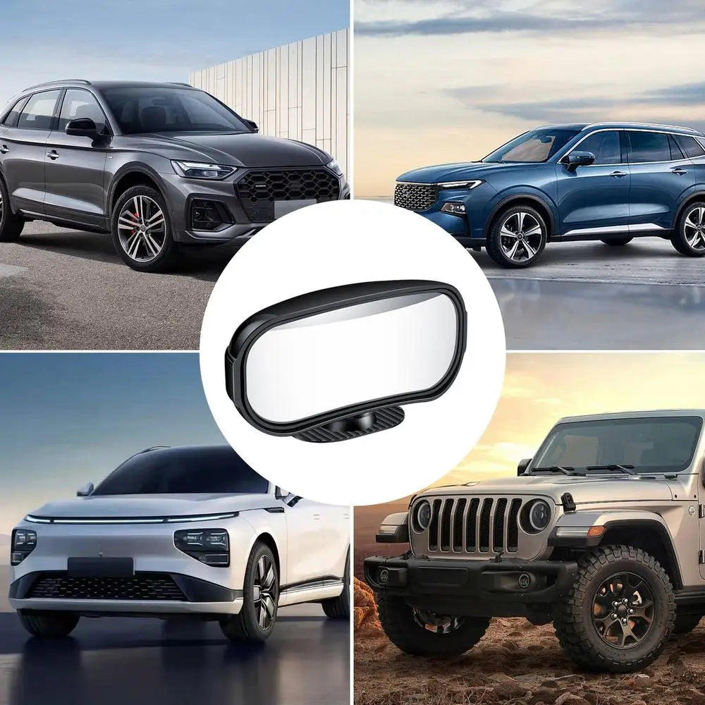 Blind Spot Mirrors 360 Degree Rotating Car Safety Side Mirrors for Reversing and Rearview Auxiliary Mirrors for Trucks Cars SUVs