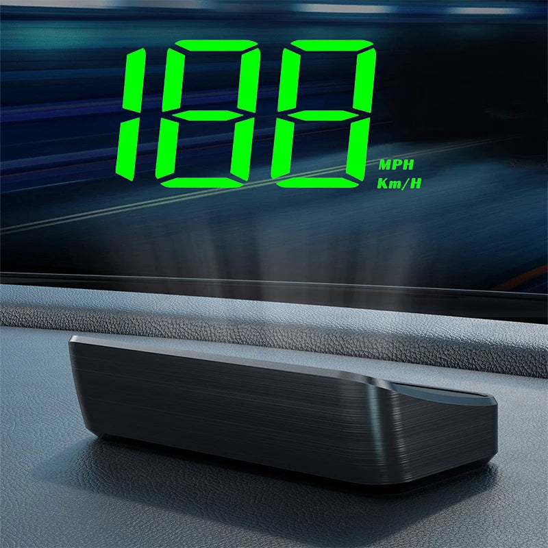 Car Speedometer HUD GPS Head Up Display Digital Speed Meter Windshield Projector For Vehicles Truck Auto Electronics Accessories