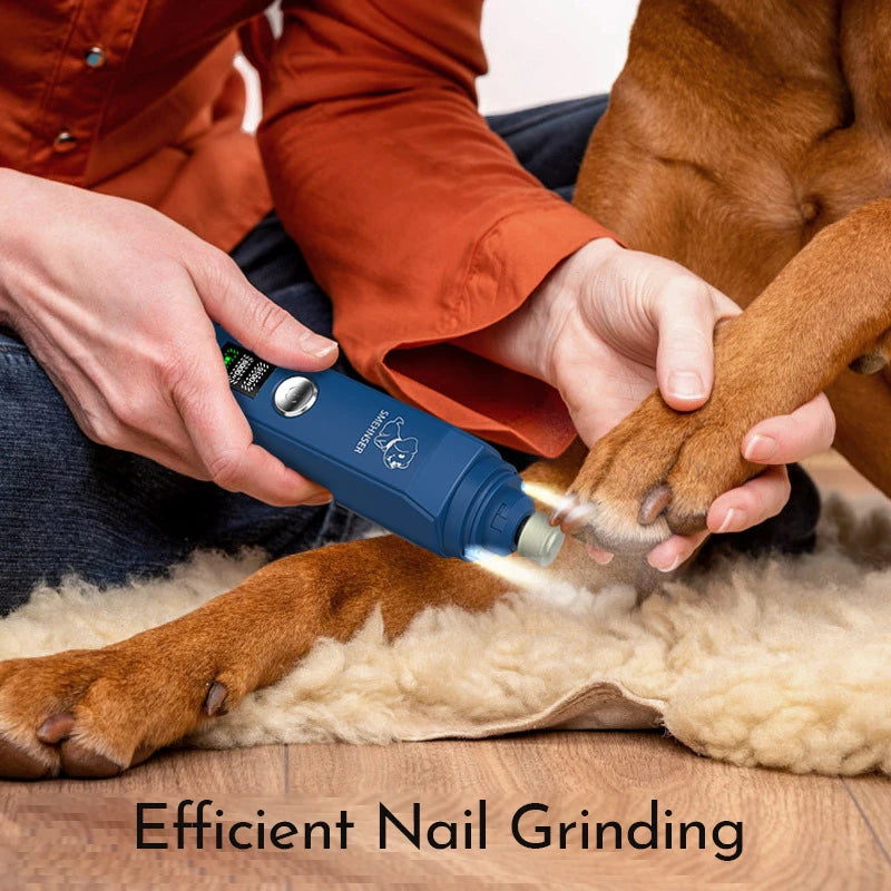 Professional Dog Nail Grinder Electric Pet Nail Trimmer Painless Paws Grooming Machine for Small Medium Large Dog Cats Low Noise
