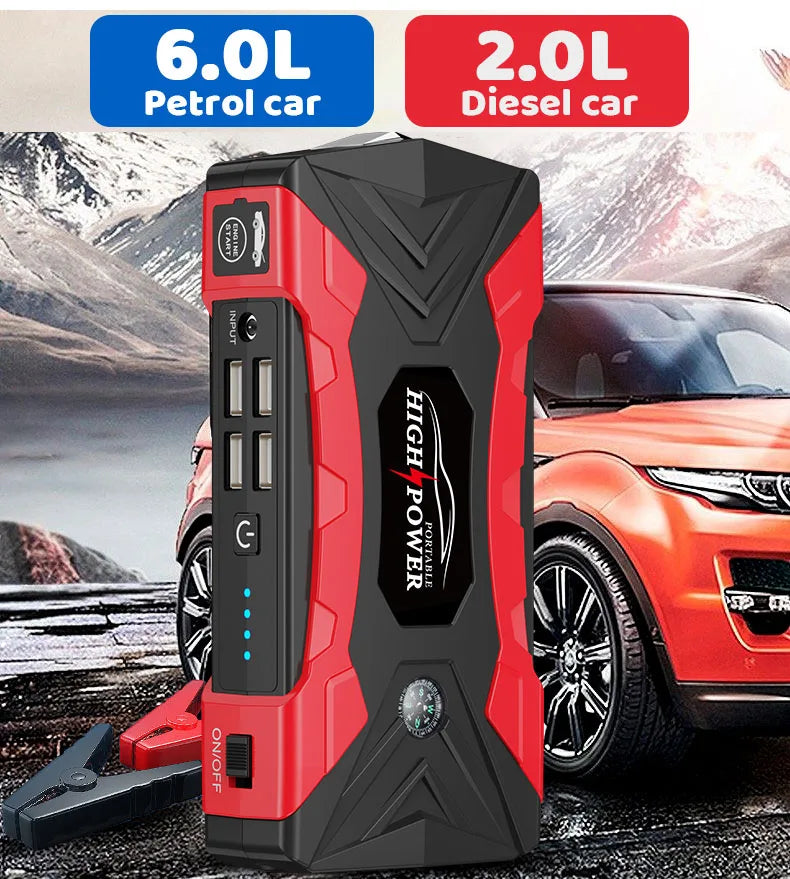 Power Bank Car Battery Starter Jump Starter Portable Charger Car Booster Car Battery Jump Starter