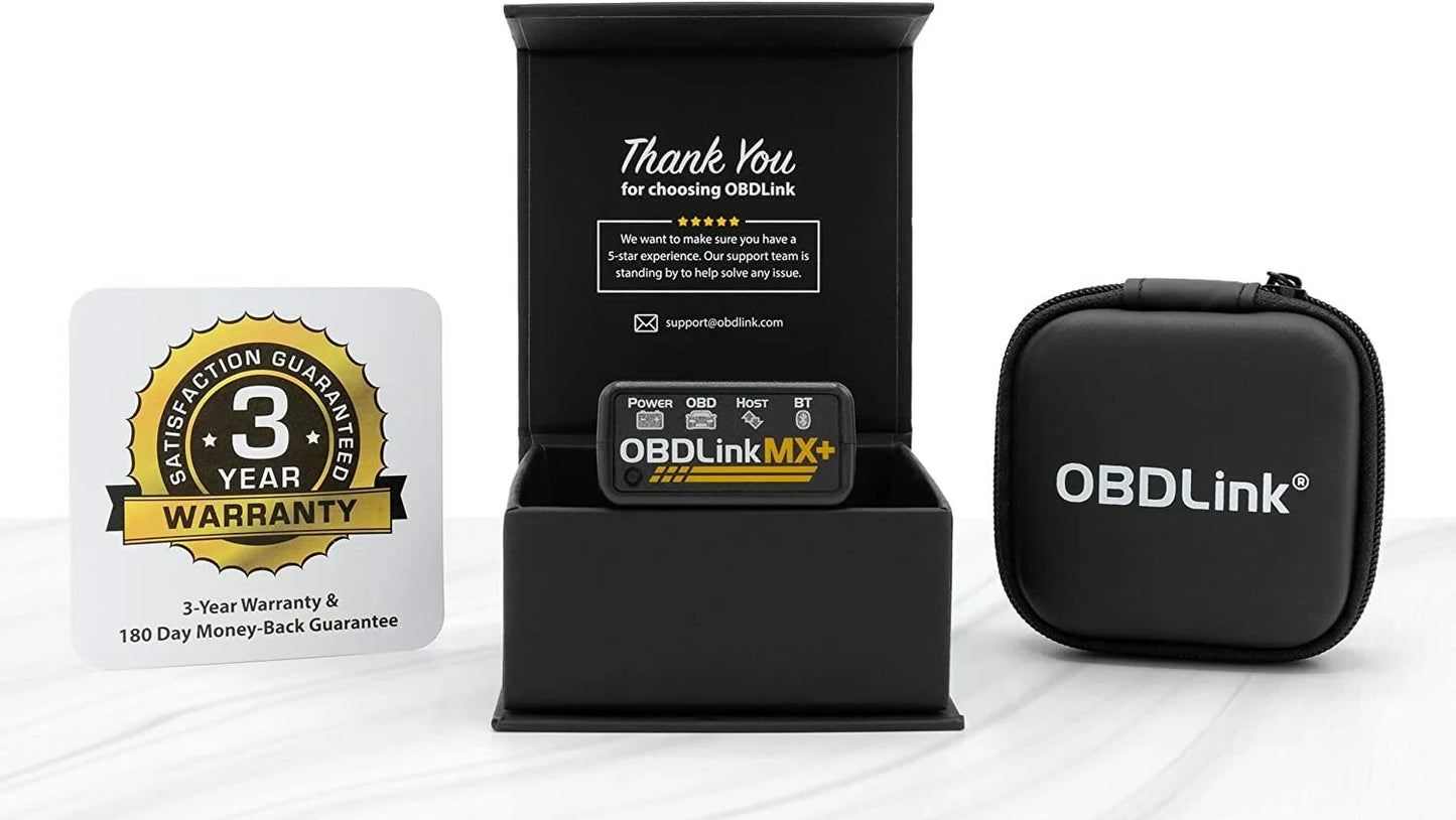 OBDLink MX PLUS OBD2 Scanner Diagnostic Scan Tool for iOS Android, Kindle Fire or Windows Device