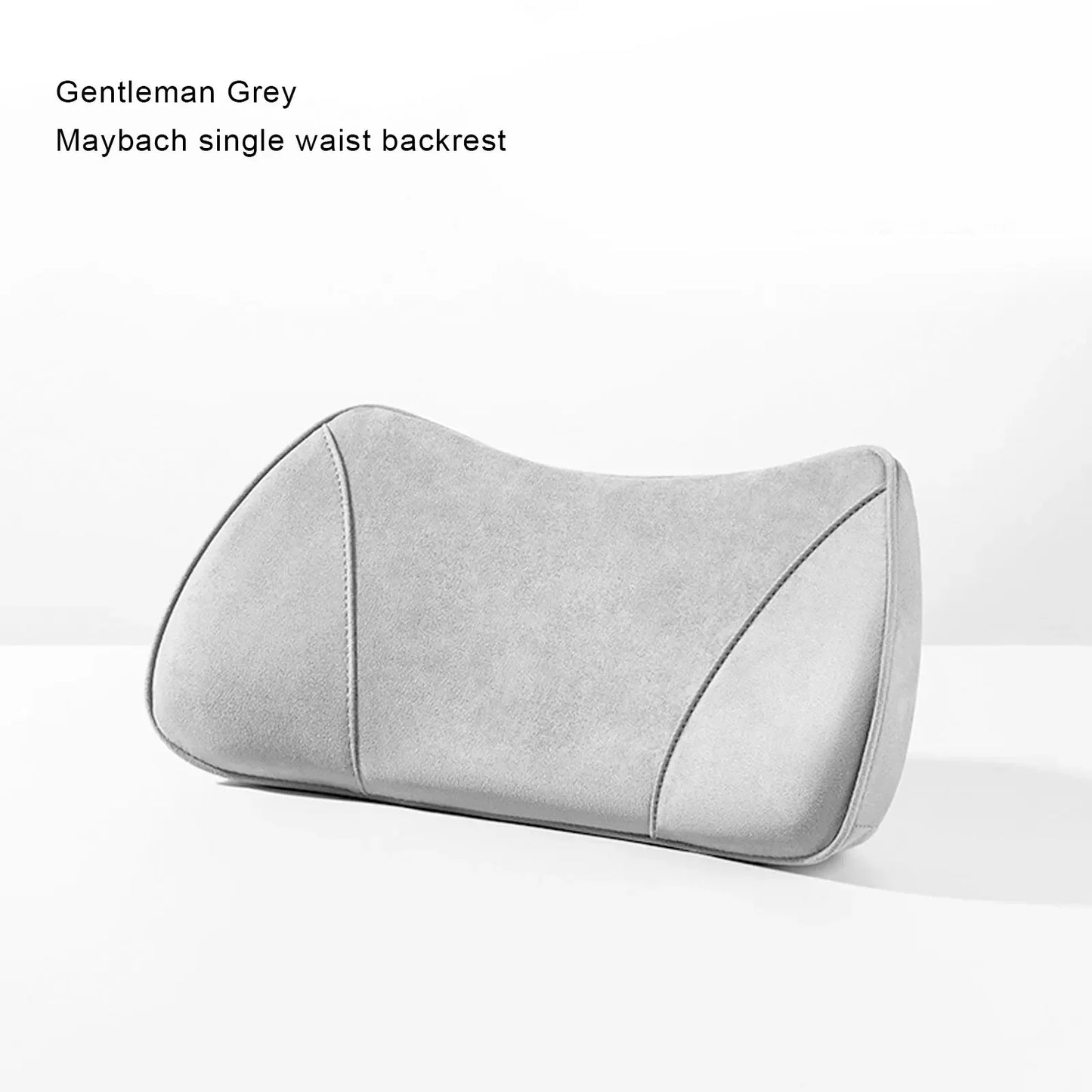 For Porsche Mercedes-Benz Maybach Same Suede Car Seat Memory Foam Lumbar Pillow Cushion Interior Headrest Accessory