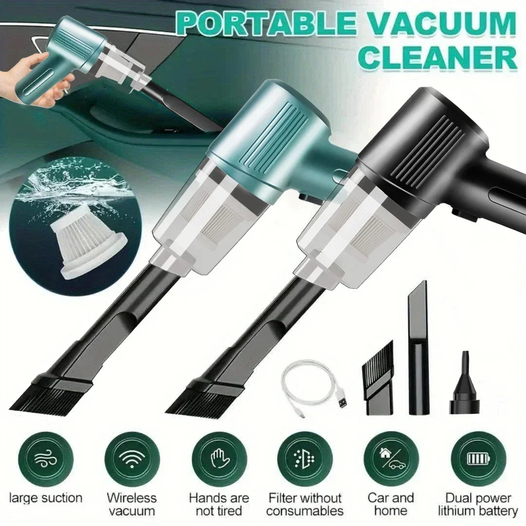 [Rechargeable Handheld Car Vacuum] Portable car vacuum cleaner rechargeable handheld car vacuum cleaner, wireless vacuum cleaner