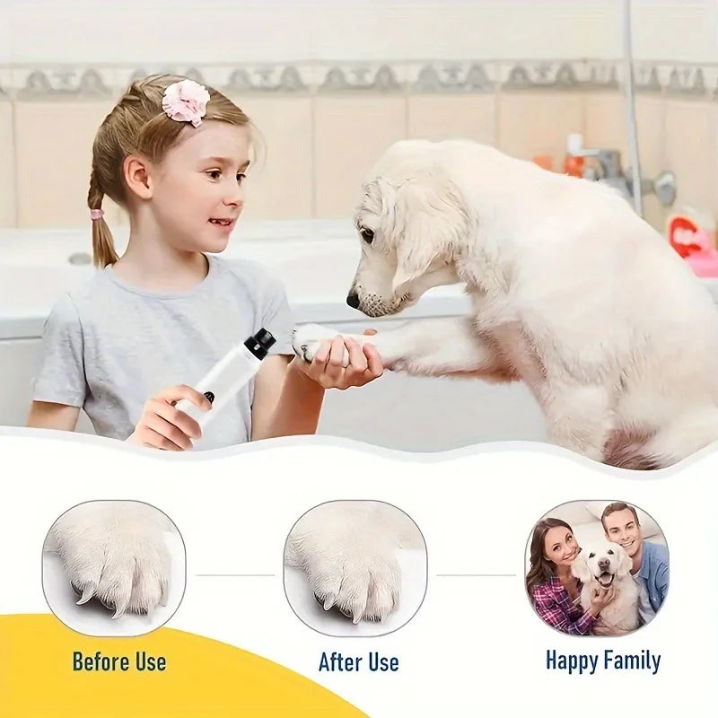 Electric Dog Nail Grinder Puppy Cat Nail Clippers Professional Pet Grooming Gadget Diamond Bit Replacement Head Dog Nail Trimmer