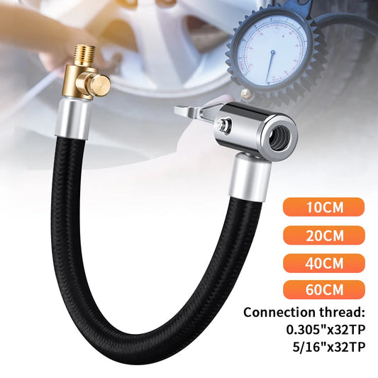 Car Tire Inflator Hose Air Pump With Quick Connector